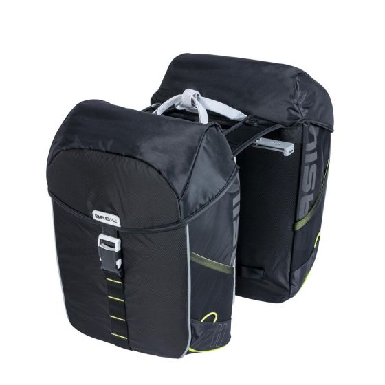Basil Miles MIK Sidevesker, Sort, 37l