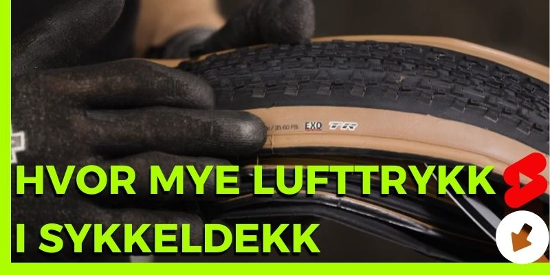 Hvor mye luft trenger jeg i sykkeldekk