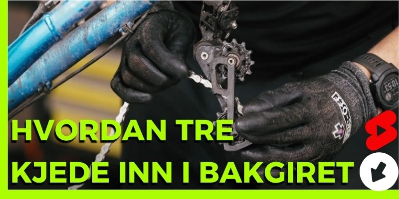 Hvordan tre sykkelkjede inn i bakgiret