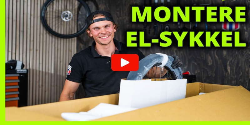 Hvordan montere elsykkel fra eske - Trinn for trinn