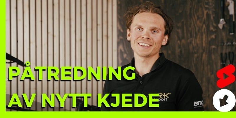 Plassering av bakgir ved påtredning av nytt sykkelkjede