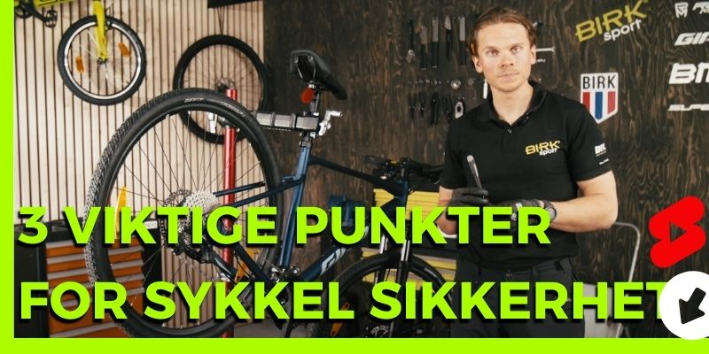 3 viktige punkter for sykkel sikkerhet