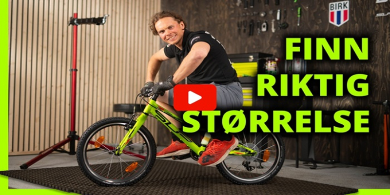 Velg riktig størrelse på elsykkel 