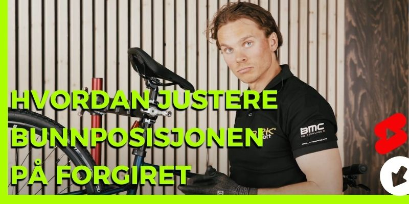 hvordan justere bunnposisjonen til forgiret på sykkelen
