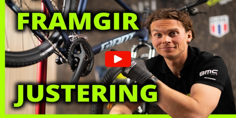 Hvordan justere framgir på sykkelen