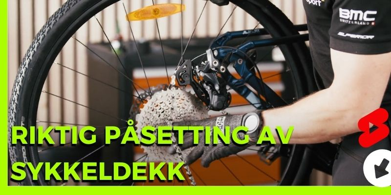 Tips for å sette på sykkel dekket riktig vei