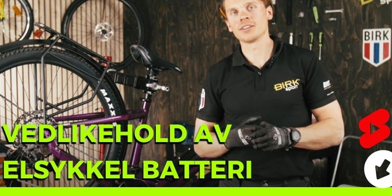 Vedlikehold av elsykkel batteri