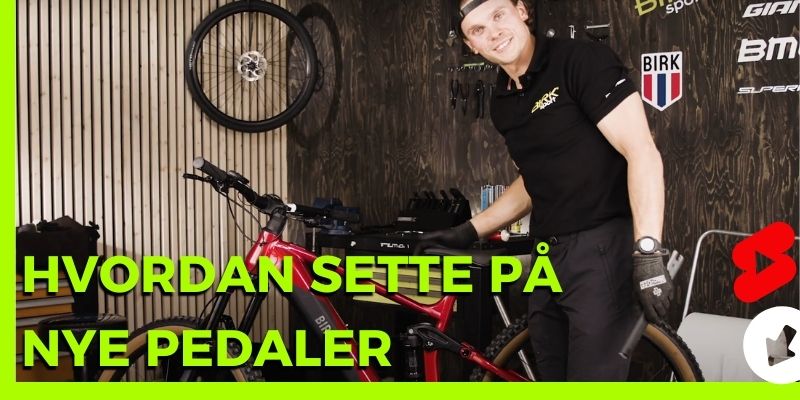 Hvordan sette på nye pedaler